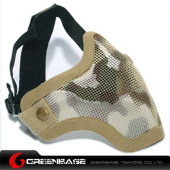 Picture of Tactical CM01 Strike Mesh Half Face Mask Desert Camouflage GB10063 