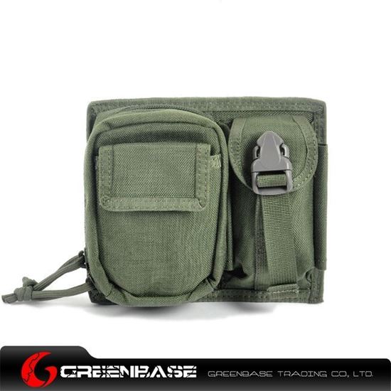 Picture of CORDURA Fabric MOLLE Modular 2 Pouch Ranger Green GB10089 