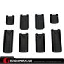 Picture of Unmark Tactical RaiL Covers 8pcs/pack Black NGA0089 