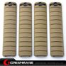 Picture of Unmark Tactical RaiL Covers 4pcs/pack Dark Earth NGA0293 