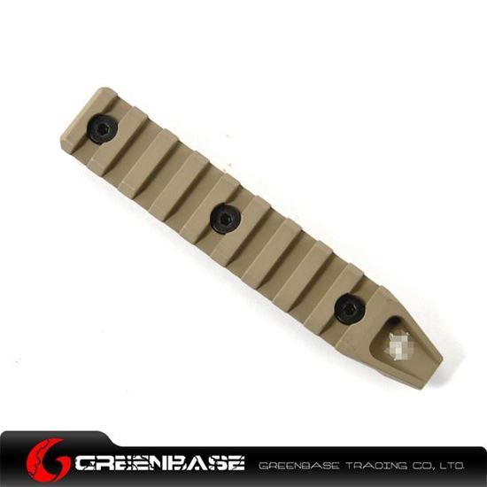 Picture of GB Keymod 9 slot rail section for URX 4.0 Dark Earth GTA1180 