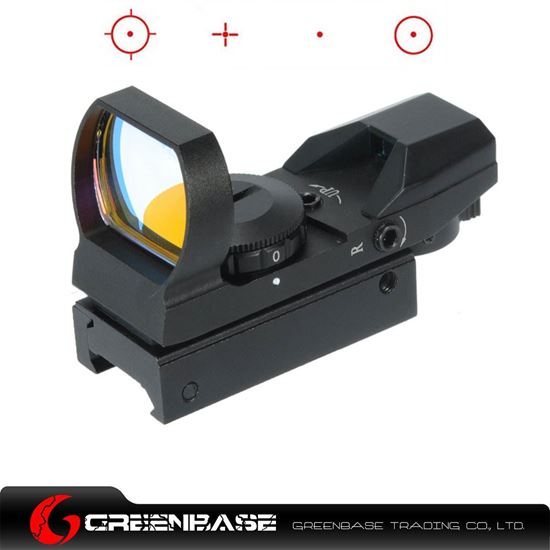 Picture of Tactical 1X22X33 Red Dot Sight Fits For 20mm Rail 4 Reticle Reflex for Air soft Hunting Rifle Scopes NGA0133