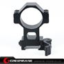 Picture of NB KC04 30mm Ring Weaver QD Mount Adapter Fits 20mm Picatinny Weaver Rail Base Black NGA1114