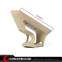 Picture of GB CNC Keymod System Short Angled Grip Dark Earth GTA1349