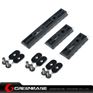 Picture of Unmark Polymer Rail Sections for MP handguard Black NGA0373 