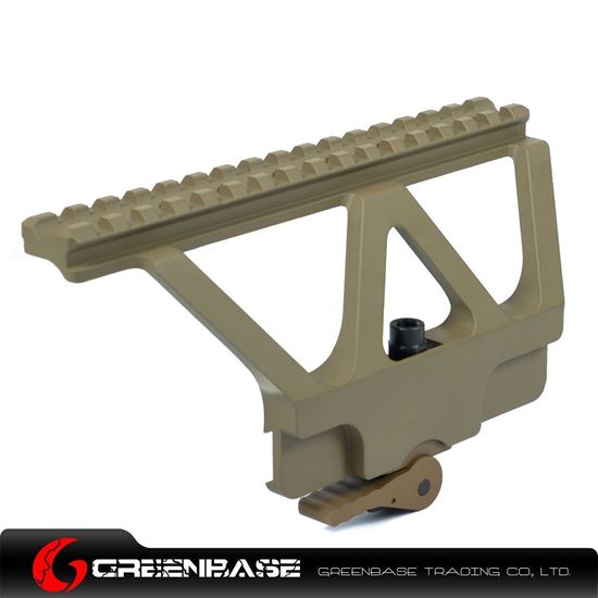 Picture of CNC AK47/74 Side Rail Scope Mount Unmark Dark Earth GTA1130 