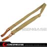 Picture of NB AK Rifle Sling Shotgun Strap Adjustable Webbing Sling With Leather Dark Earth NGA1312