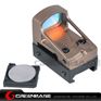 Picture of GB RMS Reflex Mini Red Dot Sight With Vented Mount and Spacers For Airsoft Glock Pistol Aluminium Dark Earth NGA1324