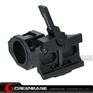 Picture of NB Tactical Auto Lock Quick Detach 25mm/30mm Flashlight Scope Ring Mount 1" Of Forward Scope Position Picatinny Weaver Mount Black NGA1318
