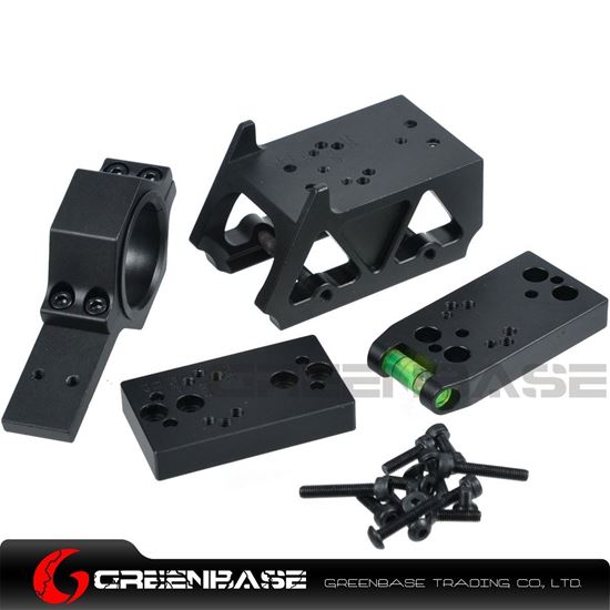 Picture of NB DOC/RM/DP PRO/T1/T2 Red Dot Sight Mount Multifunctional Mount With Riser Mount For Airsoft Black NGA1339