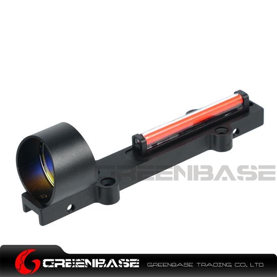 Picture of NB 1X28 Collimeter Sight Optic Fiber Red Circle Dot Sight For Shotgun Black NGA1347