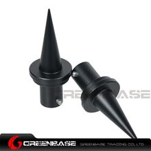 Picture of NB Bipod Quick Change Spike Feet Bipod Feet Replacement 2pcs CNC Aluminum Black NGA1383