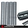 Picture of Ladder 18 Slots Low Profile Rail Covers 4pcs/pack Black NGA0084 