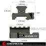 Picture of 0.75 Inch QD level mount Adapter 4 slots Quick Release low profile Picatinny rail riser mount NGA1945