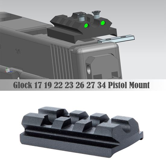 Picture of NGA1723-X1 Red Dot Sight Mount Plate Picatinny Rail Mount for G-lock 17 19 22 23 26 27 34 